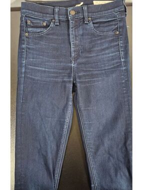 Rag & Bone High Rise Ankle Skinny Jeans Size 25 Dark Wash